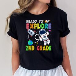 Kids Ready to Explore 2nd Grade Cute Astronaut Boys Girls T-Shirt