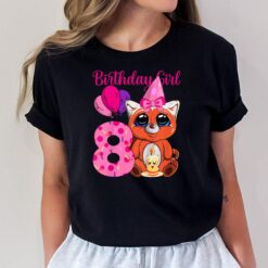 Kids Red Panda 8th Birthday Girl I'm 8 Years Old T-Shirt