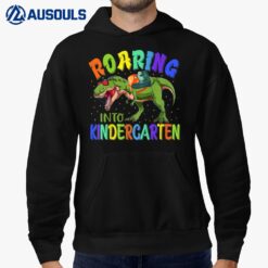 Kids Roaring Into Kindergarten Dinosaur Ready To Crush Boys Hoodie