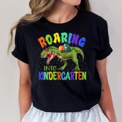 Kids Roaring Into Kindergarten Dinosaur Ready To Crush Boys T-Shirt