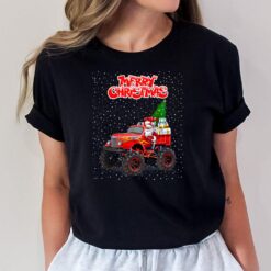Kids Santa Claus Monster Truck-Cool Funny Christmas  Boys Kids T-Shirt