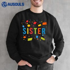 Kids Sister Building Blocks Birthday Boy Sweatshirt