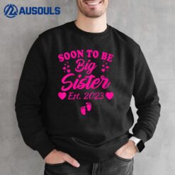 Kids Soon To Be Big Sister 2023 Pregnancy Announcement Sweatshirt
