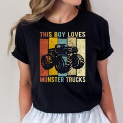 Kids This Boy Loves Monster Trucks Boys Monster Truck T-Shirt