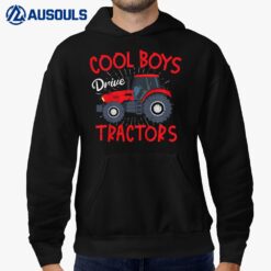 Kids Tractor Boy Young Farmer Cool Boys Drive Tractors Hoodie