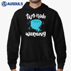 Kids Two-nado Warning 2nd Birthday Tornado Themed Birthday Hoodie