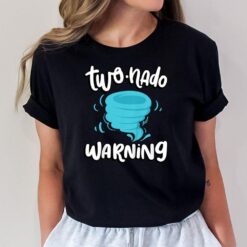 Kids Two-nado Warning 2nd Birthday Tornado Themed Birthday T-Shirt