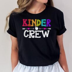 Kinder Crew Funny Kindergarten Teacher 100th Day of School T-Shirt