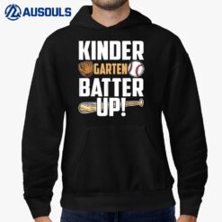 Kindergarten Batter Up Baseball Back To School Hoodie