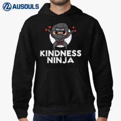 Kindness Ninja Funny Kids Unity Day Orange Anti Bullying Hoodie