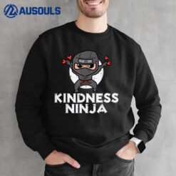 Kindness Ninja Funny Kids Unity Day Orange Anti Bullying Sweatshirt