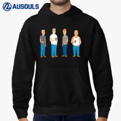 King of the Hill Four Guys Hoodie
