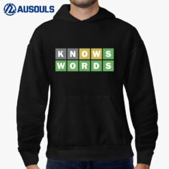 Knows Words  Word Guessing Game  Guess The Word Game Hoodie