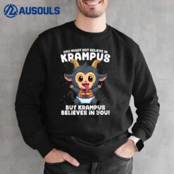 Krampus Believes In You Germanic Christmas Demon Horror Sweatshirt