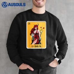 La Diablita Mexican Slang Chicano Bingo Cards Sweatshirt