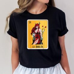 La Diablita Mexican Slang Chicano Bingo Cards T-Shirt