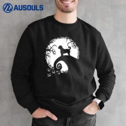 Labradoodle And Moon Halloween Sweatshirt