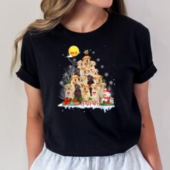 Labrador Dog Lover Matching Santa Christmas Tree T-Shirt