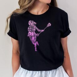 Lacrosse Player Youth Women Girls Kids T-Shirt
