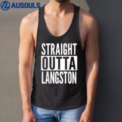 Langston Straight Outta College University Alumni Tank Top