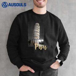 Leaning Tower of Pisa Italy Vintage Souvenir Sweatshirt