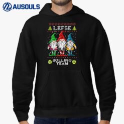 Lefse Rolling Team Christmas Baking Tomte Gnome Hoodie