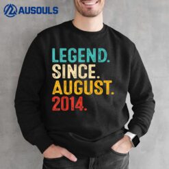 Legend Since August 2014 8th Birthday Gift 8 Years Old Boy_1 Sweatshirt