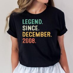 Legend Since December 2008 14th Birthday Gifts 14 Years Old T-Shirt