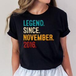 Legend Since November 2016 6th Birthday Gift 6 Years Old Boy T-Shirt