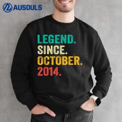 Legend Since October 2014 8th Birthday Gifts 8 Years Old Boy Sweatshirt