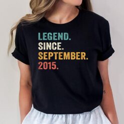 Legend Since September 2015 7th Birthday Gift 7 Year Old Boy T-Shirt