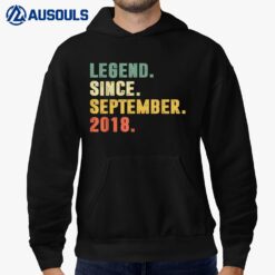 Legend Since September 2018 4th Birthday Gift 4 Years Old Hoodie