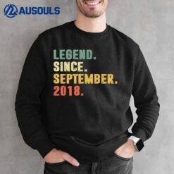 Legend Since September 2018 4th Birthday Gift 4 Years Old Sweatshirt