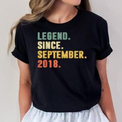 Legend Since September 2018 4th Birthday Gift 4 Years Old T-Shirt