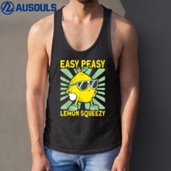 Lemonade Dealer Easy Peasy Lemon Squeezy Lemonade Stand Boss Tank Top