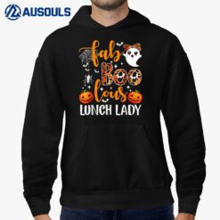 Leopard Fab Boo Lous Lunch Lady Team Teacher Halloween Hoodie