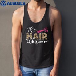 Leopard Hair Whisperer Hairstylist Hairdressing Hairdresser Tank Top