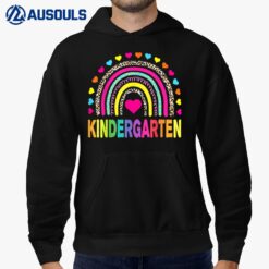 Leopard Rainbow Kindergarten Teacher First Day of School Hoodie