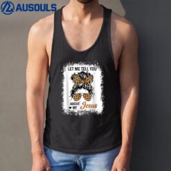Let Me Tell You About My Jesus Leopard Messy Bun Hair Tank Top