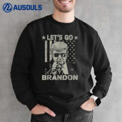 Let's Go Brandon US Flag Funny - Donald Trump Sweatshirt