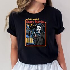 Let's Watch Scary Movie Together Halloween 90s Costume T-Shirt