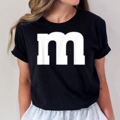 Letter M Capital Alphabet Funny halloween costumes group T-Shirt