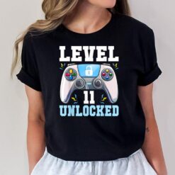 Level 11 Unlocked Video Game 11th Birthday Gamer Boys Kids T-Shirt