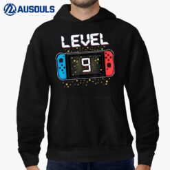 Level 9 Birthday Gaming 9 Year Old Video Games Gift Boys Hoodie