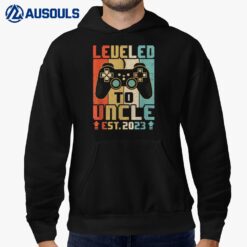 Leveled Up To Uncle 2023 Video Game Promoted To Uncle Retro Hoodie