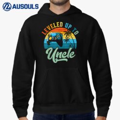 Leveled Up to Uncle Birth Announcement Gift for Men Hoodie
