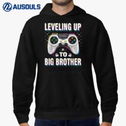 Leveling up to Big Brother 2023 funny gamer boys kids men Hoodie