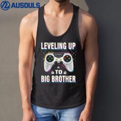 Leveling up to Big Brother 2023 funny gamer boys kids men Tank Top