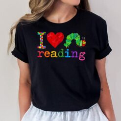 Librarian - I love reading - Hungry caterpillar - Teacher T-Shirt