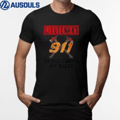 Lieutenant  My Fire Station My Rules Firefighter T-Shirt